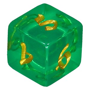 The Lord of the Rings: Tales of Middle-earth: Green D6 Die